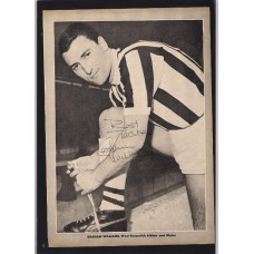 Signed picture of West Bromwich Albion (WBA) Footballer Graham Williams. 
